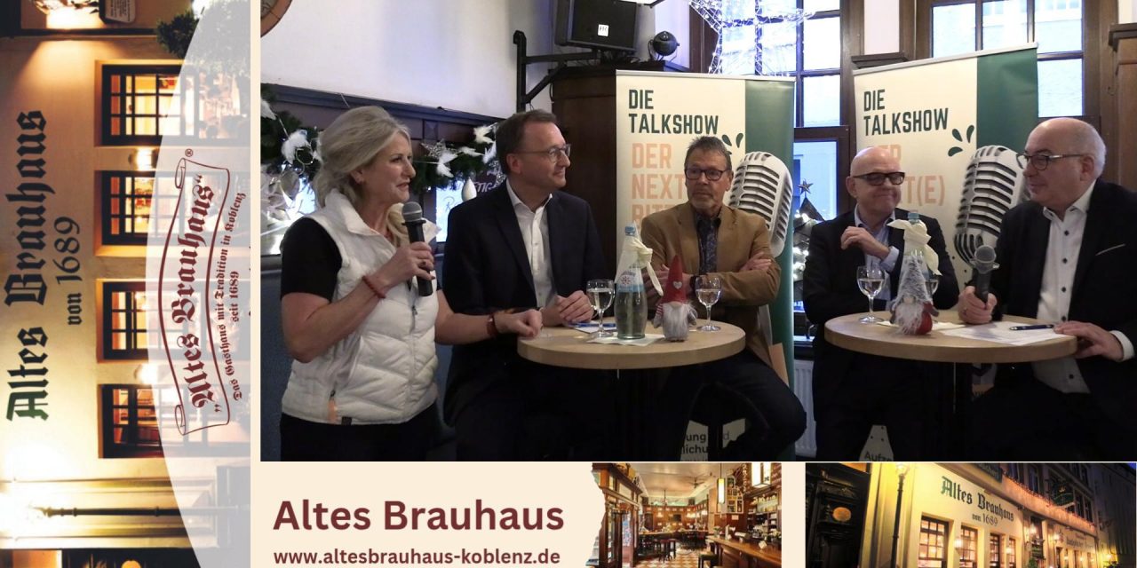 Letzte Frühstücks Talkshow 2025 im Alten Brauhaus Koblenz zum Thema: „Wie steht es um die Sicherheitspolitik in Koblenz und der Region?“