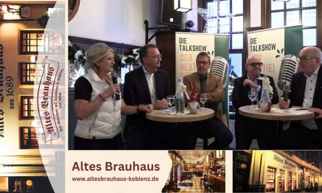Letzte Frühstücks Talkshow 2025 im Alten Brauhaus Koblenz zum Thema: „Wie steht es um die Sicherheitspolitik in Koblenz und der Region?“