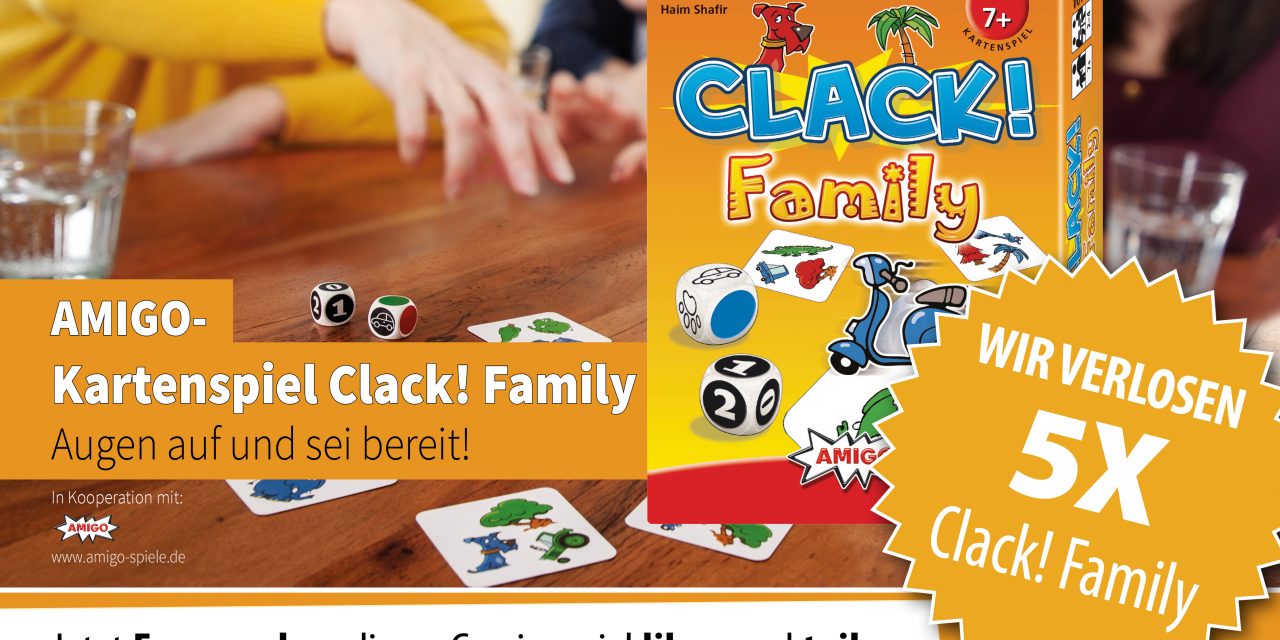 Verlosung Amigo Kartenspiel Clack! Family – Verlosung ist beendet – Bitte nicht mehr teilnehmen!