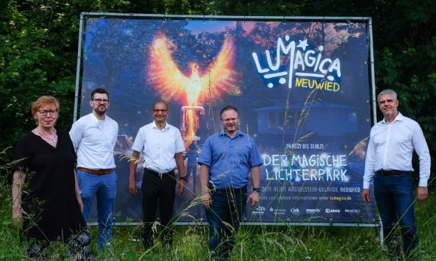 Ehemaliges Rasselstein-Areal in Neuwied verwandelt sich in magischen Lichterpark