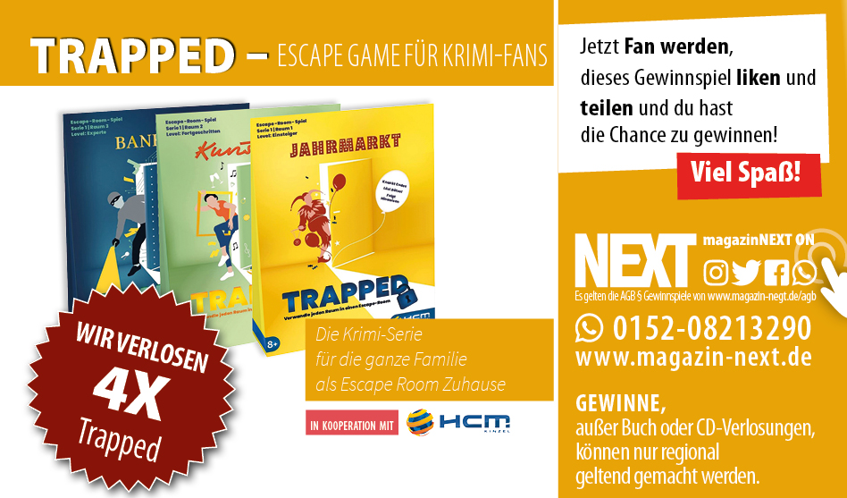 TRAPPED – Escape Game für Krimi-Fans Gewinnspiel