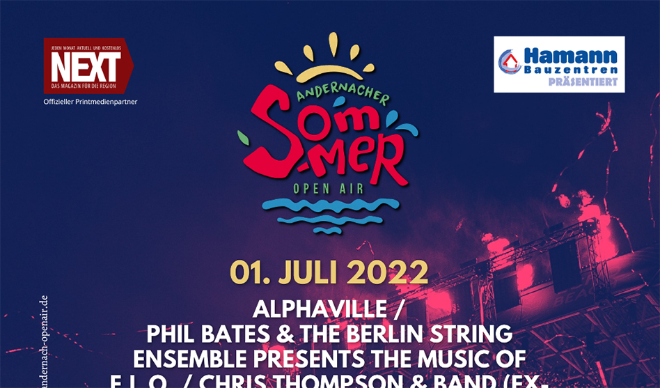 Veranstaltungsvorschau: Musikfestival „Andernacher Sommer Open-Air“