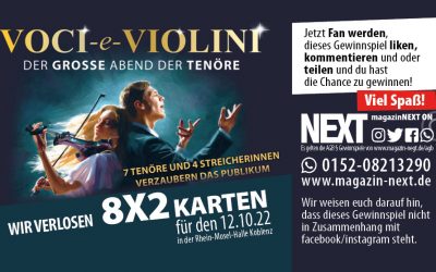 Voci -e- Violini – der große Abend der Tenöre 12.10.2022