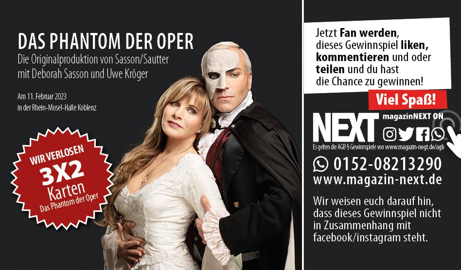 Das Phantom der Oper am 11.02.2023, Verlosung