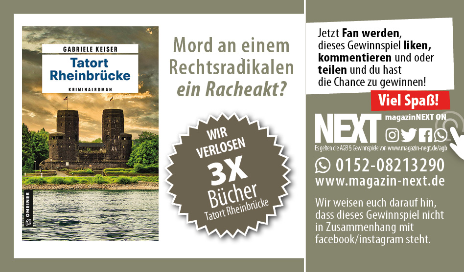 Verlosung Buch Tatort Rheinbrücke, von Gabi Keiser