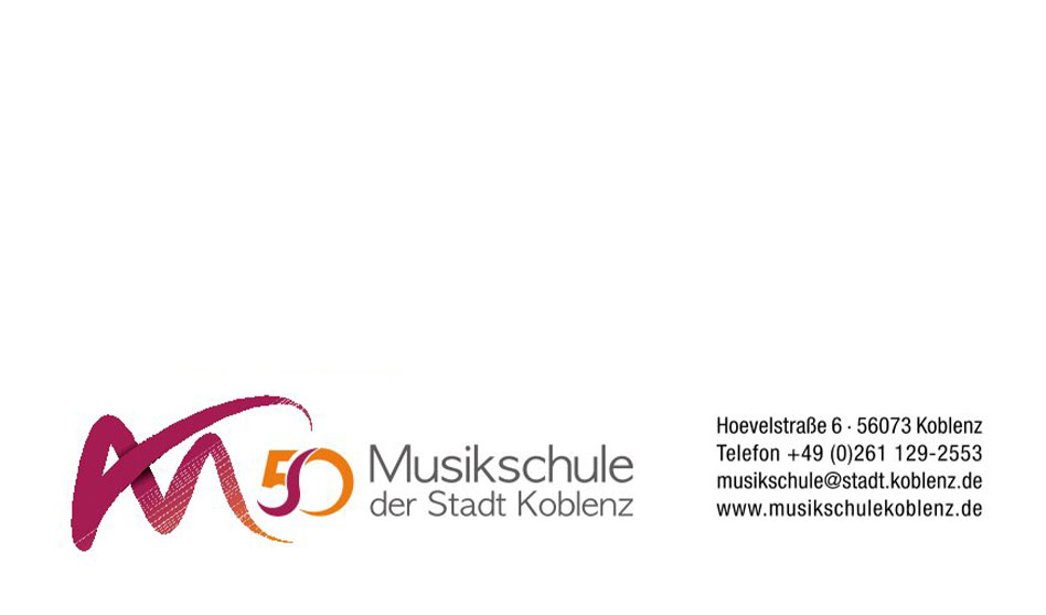 Musikschule der Stadt Koblenz feiert ihr 50jähriges Jubiläum
