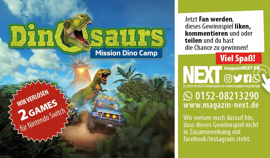 Verlosung, Dinosaurs Mission Dino Camp, Games für die Nintendo Switch