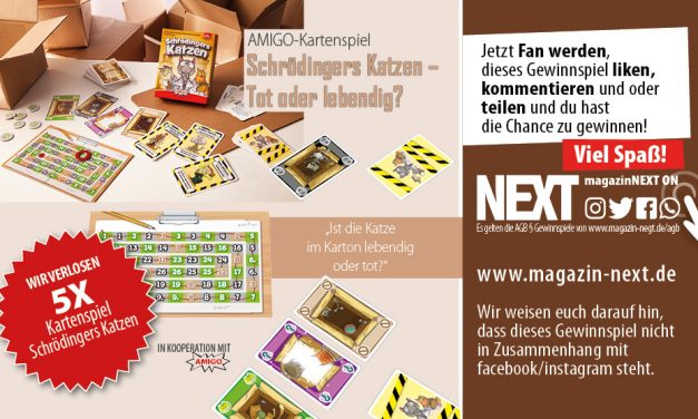 Verlosung Amigo Kartenspiel: Schrödingers Katzen – tot oder lebendig?