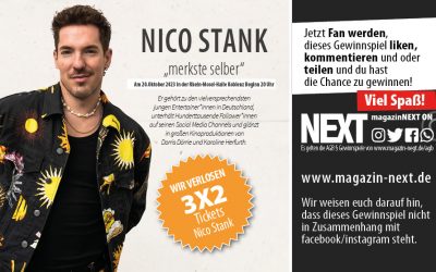 Verlosung Nico Stank, merkste selber – Tickets für den 05. November in der Rhein-Mosel-Halle