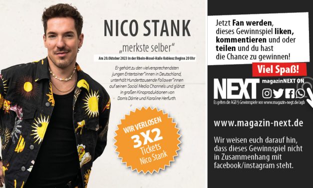Verlosung Nico Stank, merkste selber – Tickets für den 05. November in der Rhein-Mosel-Halle
