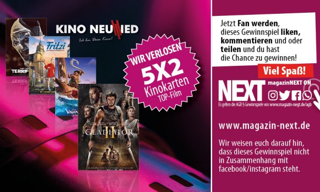 Verlosung, Kino Neuwied – aktueller Top-Film: Gladiator 2