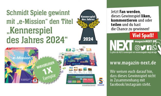 Verlosung, Spiel e-Mission von Schmidt Spiele