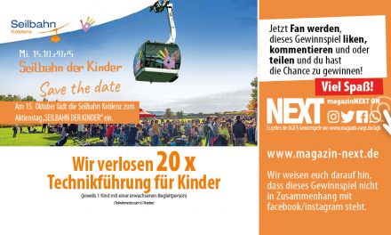 Verlosung, Seilbahn Technikführung für Kinder