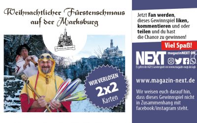Verlosung, Weihnachtlicher Fürstenschmaus auf der Marksburg