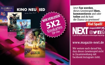 Verlosung, Kino Neuwied – aktueller Top-Film: Wicked – Teil 2