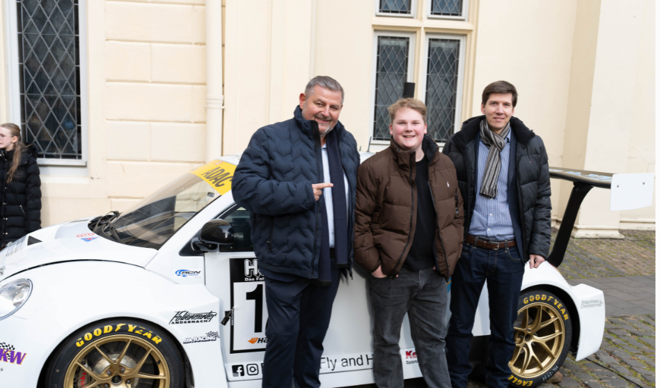 Ein besonderer Auftritt des Beetle-Rennwagens