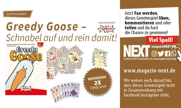 Verlosung, Spieleneuheit Greedy Goose von AMIGO