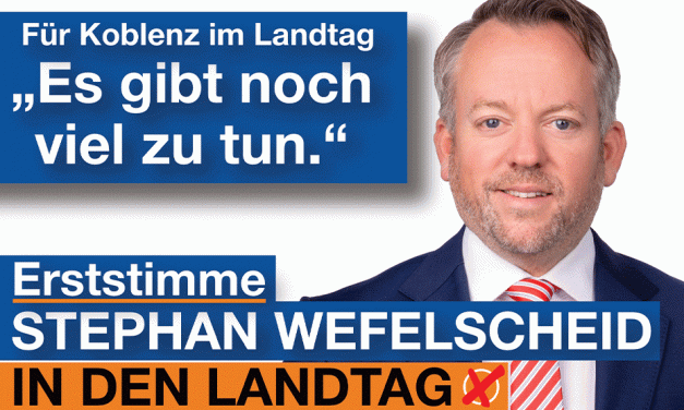 Landtagskandidat RLP Stephan Wefelscheid