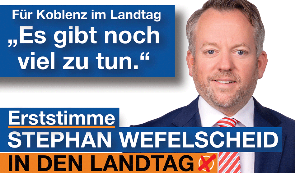 Landtagskandidat RLP Stephan Wefelscheid
