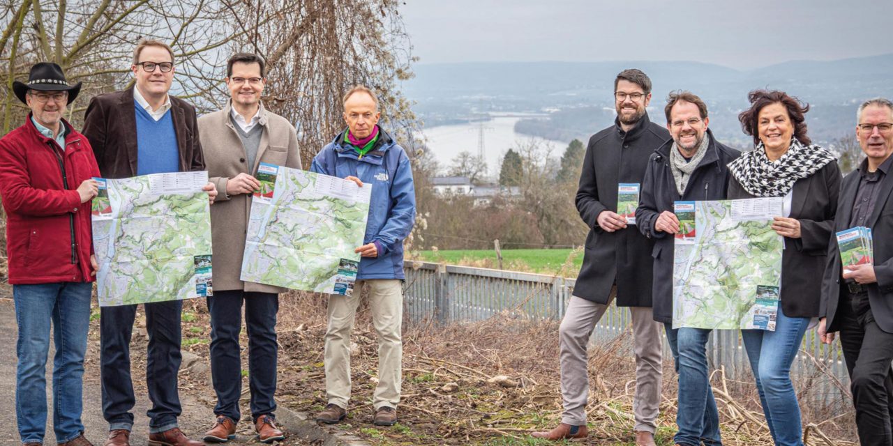Koblenz zu Fuß entdecken: Wanderkarte für die rechte Rheinseite in neuer Auflage erhältlich