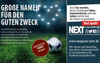 Verlosung, Koblenzer Schängel Kultur e.V. – Prominenten-Benefizspiel