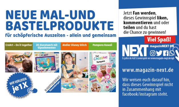 Verlosung, neue Mal- und Bastelprodukte von Ravensburger