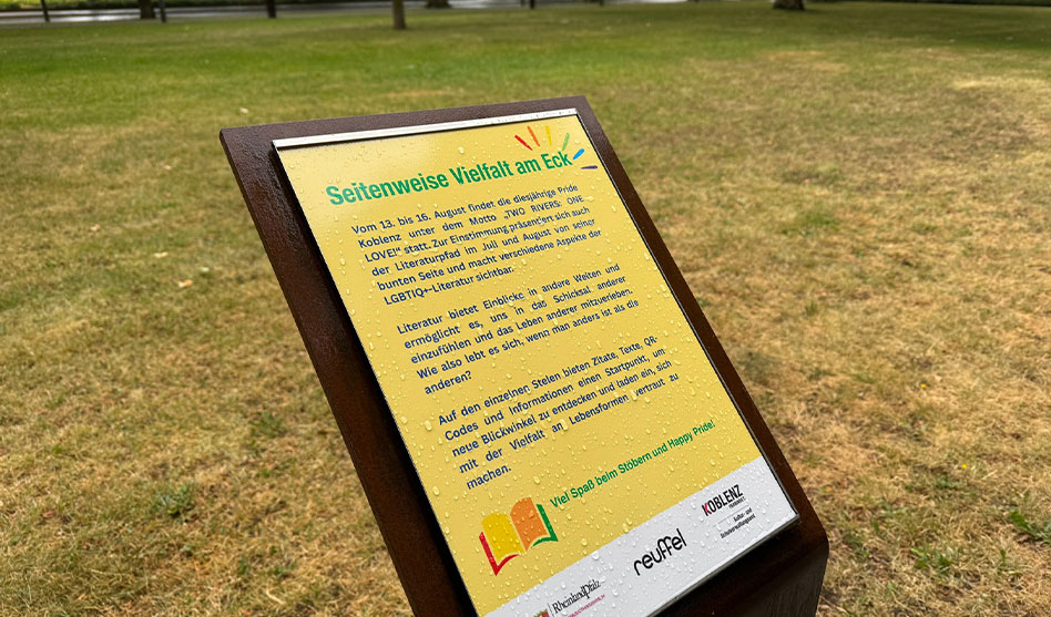 Literaturpfad am Clemensplatz thematisiert queere Literatur